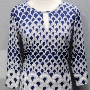 Julie Brown stretch shift dress with open placket